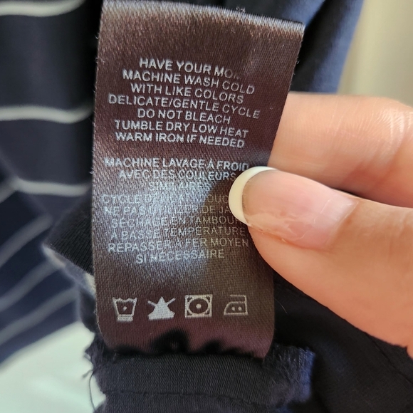 Travis Mathew Striped Navy Polo Golf Shirt Size M - Picture 7 of 8